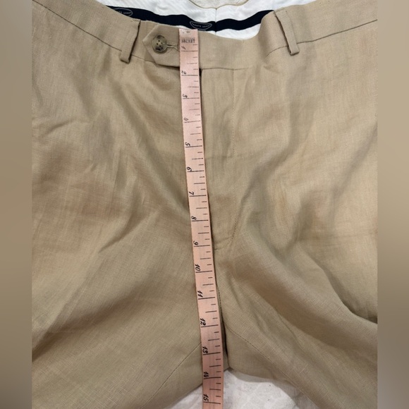 Pronto Uomo Platinum Men's 38x29 100% Linen Beige Dress Pant - Picture 7 of 8